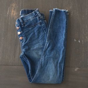 Abercrombie kids high rise jean leggings 11/12